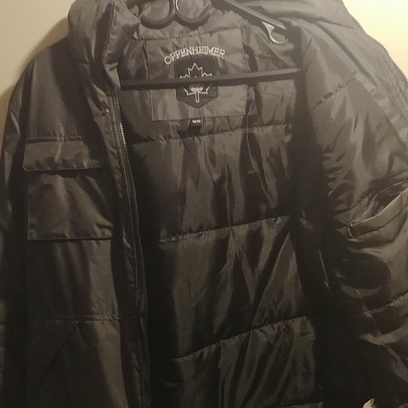 NWT MENS Medium sized  Dark Green Oppenheimer winter parka. - Picture 3 of 6